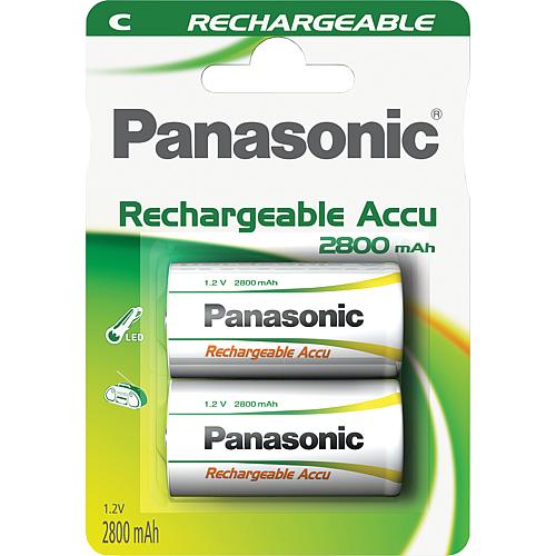 Panasonic Rechargeable Accu NiMH-Akku-Zellen, Baby, C