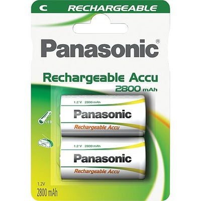 Panasonic Rechargeable Accu NiMH-Akku-Zellen, Baby, C