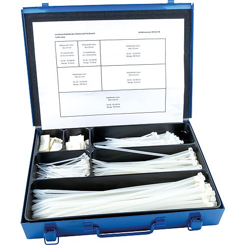 Kabelbinder-Klebesockel-Sortiment, 400-teilig