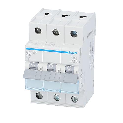 Leitungsschutzschalter :hager, mit Schraubmontage, 6kA, 3-polig