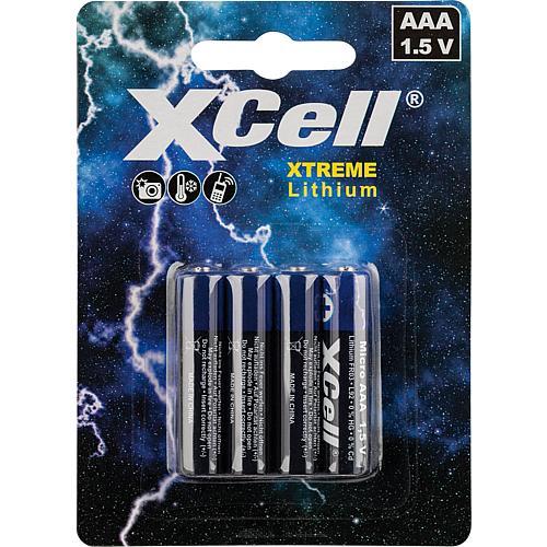Lithium Batterie AAA (1,5 V Micro), 1000 mAh, 4er-Blister