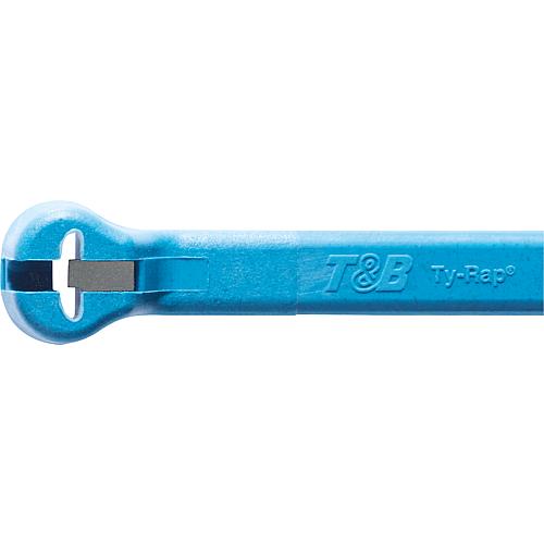Stahlnasenkabelbinder Ty-Rap, hellblau UV