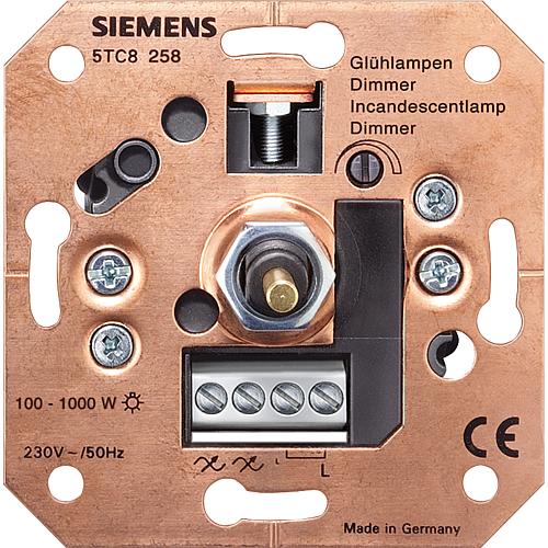 Unterputzeinsatz Drehdimmer für elektronische Trafos, 60 bis 800 W, 60 bis 800 VA