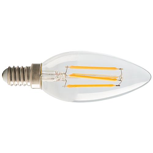 LED Kerzenlampe, klar