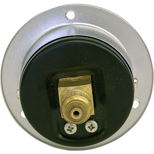 Rohrfeder-Manometer ø 50 mm, DN 8 (1/4") axial, mit Einbaurand