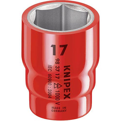 Steckschlüsseleinsätze 1/2" 6-kant, metrisch, tauchisoliert