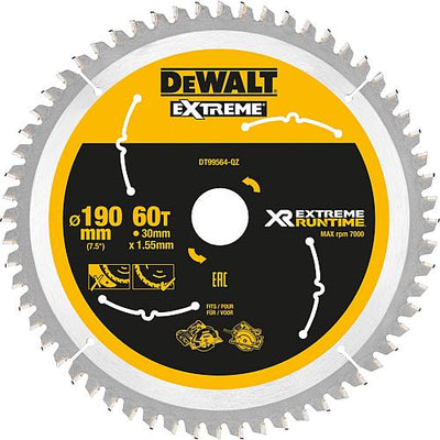 Kreissägeblatt Dewalt, XR Extreme Runtime, ø 190 x 30 mm