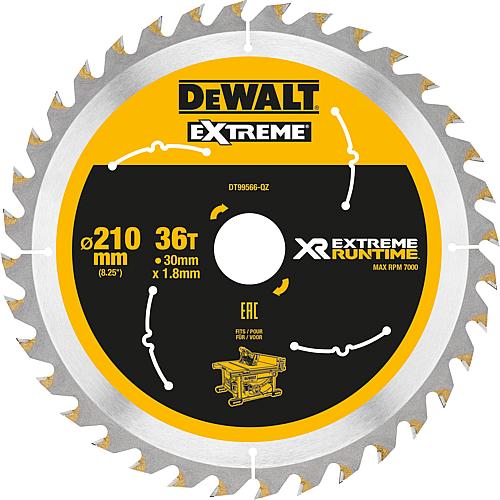 Kreissägeblatt DeWalt, XR Extreme Runtime, ø 210 x 30 mm