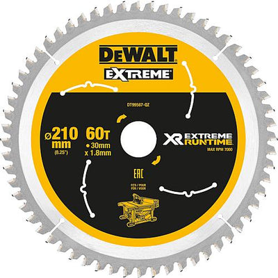 Kreissägeblatt DeWalt, XR Extreme Runtime, ø 210 x 30 mm
