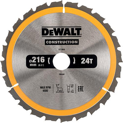Kreissägeblatt Construction, ø 216 x 30 mm