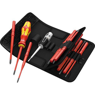 Wera Schraubendreher-Set Elektronik Kraftform Kompakt Schlitz/Phillips/Pozidriv/Torx®, 16-teilig