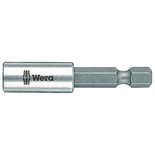 Bithalter 899/4/1 Universal WERA, 1/4" Sechskant, Edelstahlhülse, Sprengring und starkem Dauermagnet