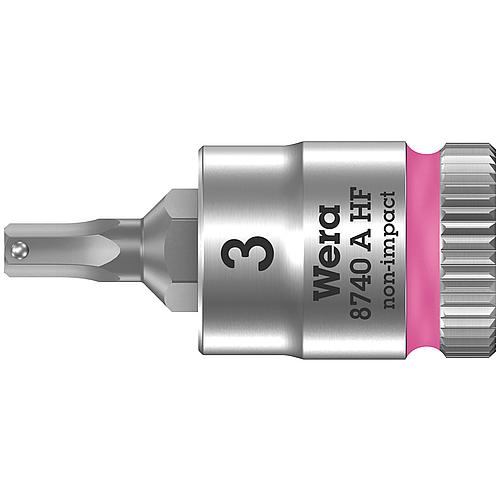 Knarreneinsätze Wera® Zyklop, 6,3 mm (1/4“) für Innensechskantschrauben