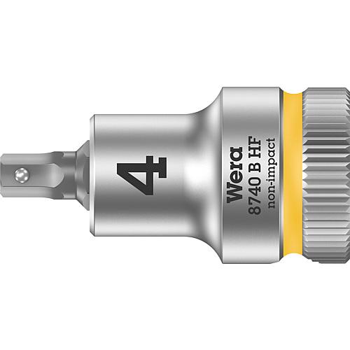 Steckschlüsseleinsätze 3/8" -Antrieb, für Innen-Sechskant Schrauben und -muttern mit Kugelfangrille, kurz, mit Haltefunktion