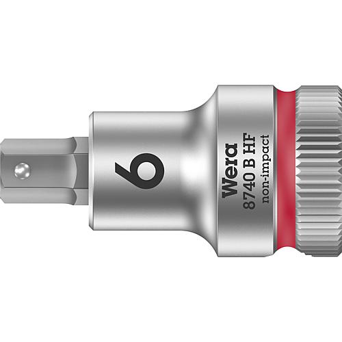Steckschlüsseleinsätze 3/8" -Antrieb, für Innen-Sechskant Schrauben und -muttern mit Kugelfangrille, kurz, mit Haltefunktion