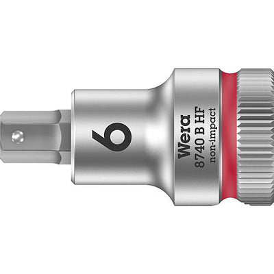 Steckschlüsseleinsätze 3/8" -Antrieb, für Innen-Sechskant Schrauben und -muttern mit Kugelfangrille, kurz, mit Haltefunktion
