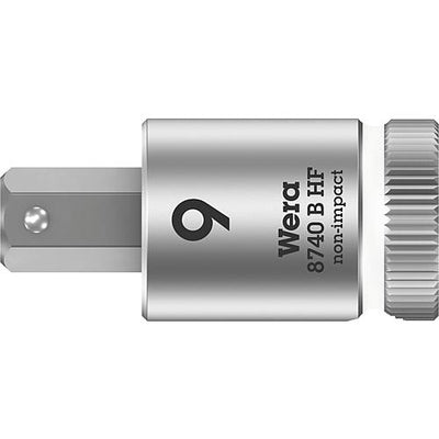Steckschlüsseleinsätze 3/8" -Antrieb, für Innen-Sechskant Schrauben und -muttern mit Kugelfangrille, kurz, mit Haltefunktion