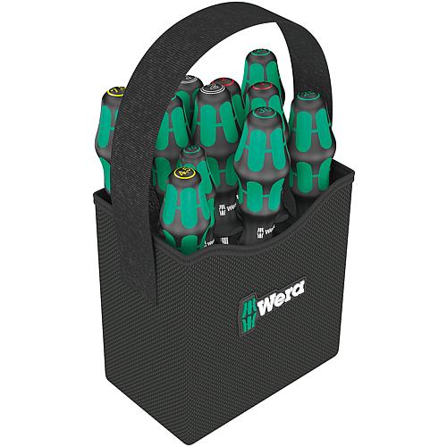 Schraubendreher-Set WERA 11-teilig in Werkzeugköcher Wera2go4