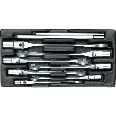Maul-Steckschlüssel-Satz 1500 ES-534, in 1/3 Modul, 9-teilig