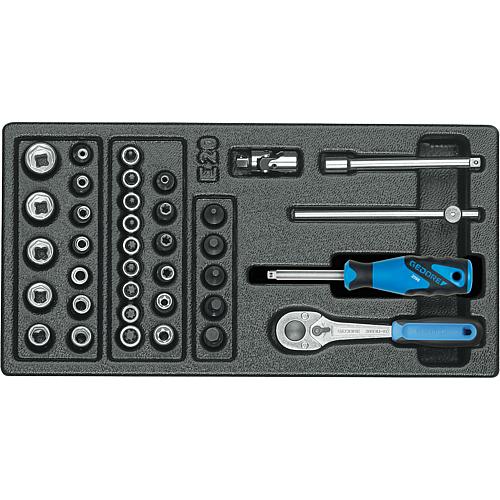 Steckschlüssel-Satz 1/4", in 1/3 Modul, 37-teilig