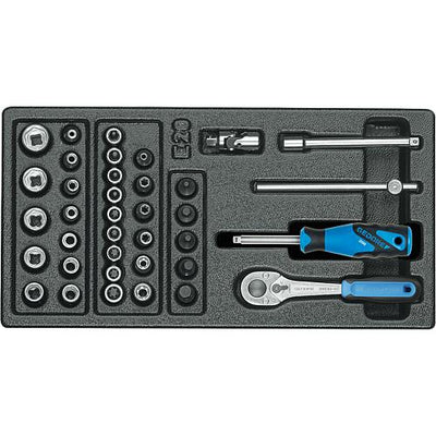 Steckschlüssel-Satz 1/4", in 1/3 Modul, 37-teilig