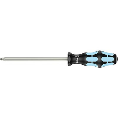 Pozidriv-Schraubendreher Edelstahl WERA, Klinge rund, Lasertip-Spitze