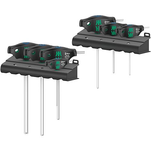 Quergriff-Sechskant-Schraubendreher-Set WERA, Hex-Plus, langer und kurzer Schenkel, 7-teilig