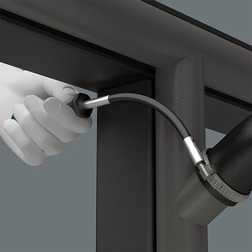 Innen-Vierkant-Schraubendreher WERA Kraftform Plus-Serie 300 Klinge rund