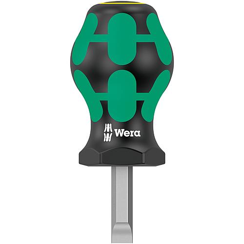 Schlitz-Schraubendreher Stubby WERA Kraftform Plus-Serie 300, Klinge rund 24,5 mm