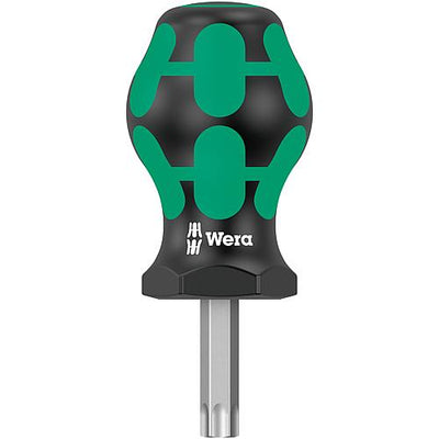 Torx®-Schraubendreher Stubby WERA Kraftform Plus-Serie 300, Klinge rund 25 mm