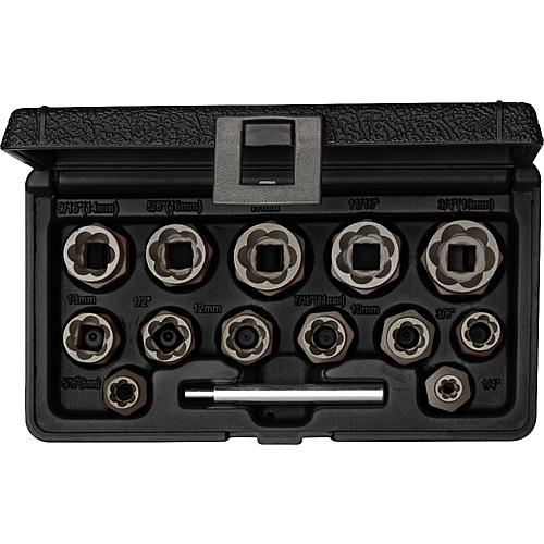 Ausdrehersatz 3/8", 14-teilig