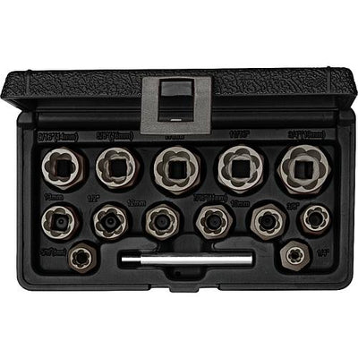 Ausdrehersatz 3/8", 14-teilig