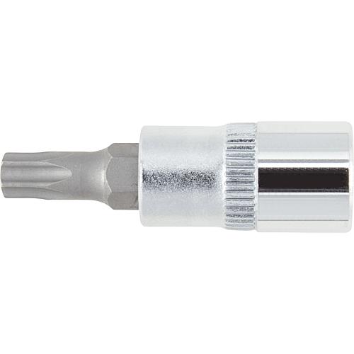 Schraubendrehereinsatz 1/4" für Torx® mit Bohrung