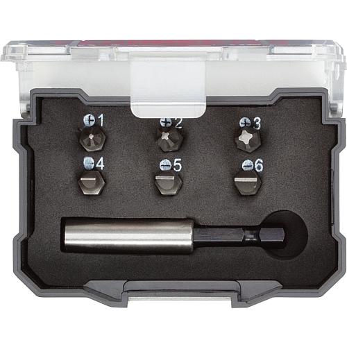 Bit-Satz 1/4", 7-teilig, Schlitz, Phillips