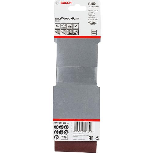 Schleifband 75 x 533 mm, für Bandschleifer 80 062 93 für Holz und Lack