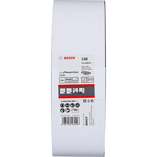 Schleifband 75 x 533 mm, für Bandschleifer 80 062 93 für Holz und Lack