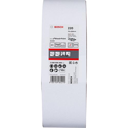 Schleifband 75 x 533 mm, für Bandschleifer 80 062 93 für Holz und Lack
