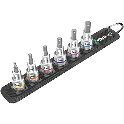Steckschlüssel-Satz 1/2", 8-teilig, für Innen-Sechskant mit Haltefunktion