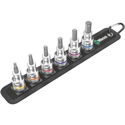 Steckschlüssel-Satz 1/2", 8-teilig, für Innen-Sechskant mit Haltefunktion