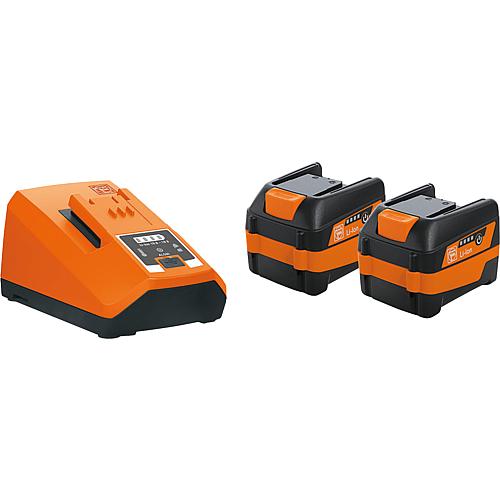 Akku-Set 12 V, 2 x 6,0 Ah Li-Ion Akkus + 1 x Ladegerät