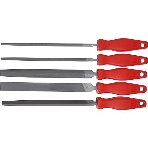 Feilen-Set mit Kunststoffgriff, 5-teilig