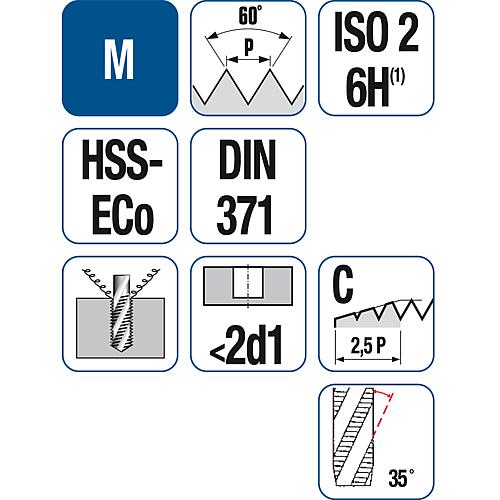 Maschinengewindebohrer DIN 371/DIN376