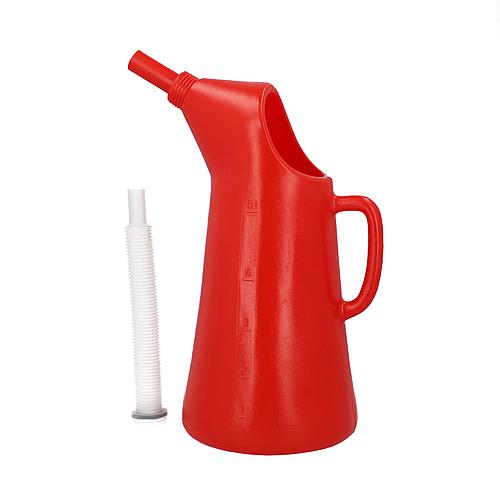 Messbecher mit flexiblem Auslauf