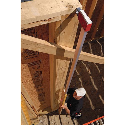 Teleskop-Wasserwaage 106 T für Holzbau, Tischler-/Zimmererarbeiten, Stahlbetonbau, Fertigbau und Montage