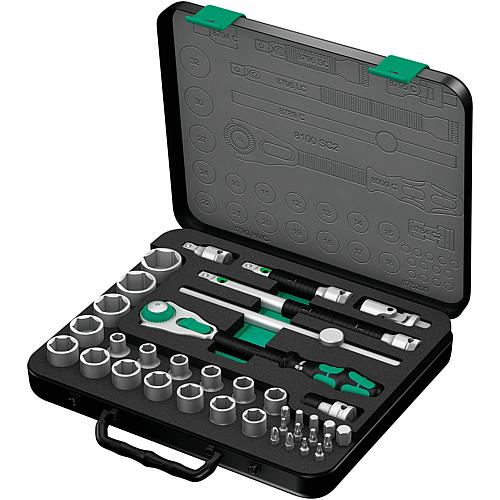 Knarren-Satz Zyklop, 1/2", 37-teilig, im Metallkoffer