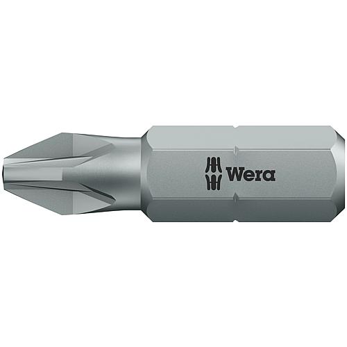 Bits 855/1 Z WERA, 1/4" Sechskant für Pozidriv, zähhart, für universellen Einsatz