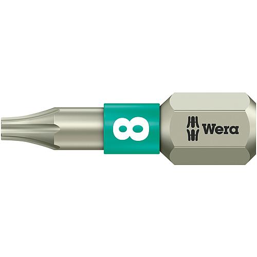 Bits 3867/1 TS WERA, 1/4" Sechskant für TORX®, Edelstahl, Torsionsform