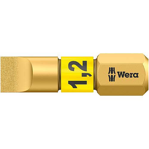 Bits 800/1 BDC WERA, 1/4" Sechskant für Schlitz, BiTorsions-Zone, Diamantbeschichtete Spitze