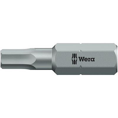Bits 840/1 Z WERA, 1/4" Sechskant für Innensechskant, zähhart, für universellen Einsatz