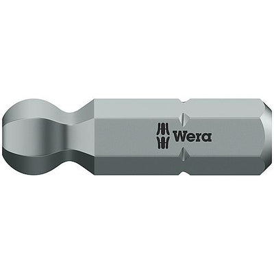 Bits 842/1 Z WERA, 1/4" Sechskant für Innensechskant, Kugelkopf, zähhart, für universellen Einsatz